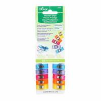 Clover Wonder Clip Assorted Colours 10pk