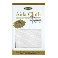 Aida 14ct White Precut Cloth