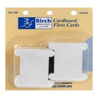 Cardboard Floss Bobbin Cards 100pk