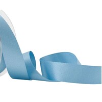 Dusty Blue Poly Satin Double Sided Ribbon 25mm