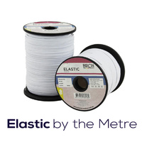 High Density Elastic 32mm White (by the metre)