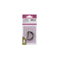 D Rings 25mm Silver