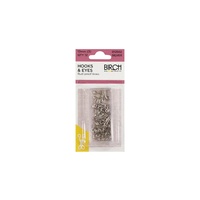 Hook & Eyes Silver 12mm (3) 