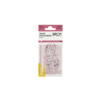 Snap Fasteners Plastic 8mm Clear