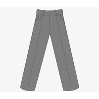 Grey Melange Trousers