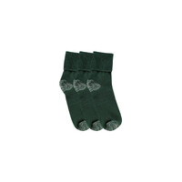 Bottle Green School Socks 3pk