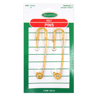 Kilt Pins 77mm Gold (2pk)