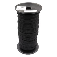 Polyester Non Roll Elastic 20mm Black p/m