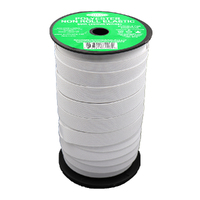 Polyester Non Roll Elastic 20mm White p/m